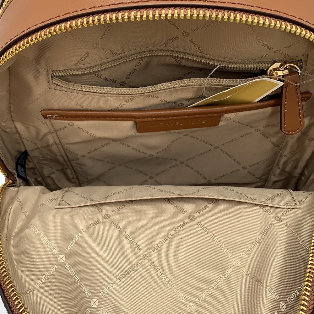 MICHAEL KORS JAYCEE MEDIUM BACKPACK BROWN SIGNATURE COLOR - Picture 13 of 16